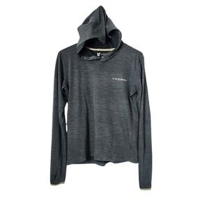 VOORMI Wool Blend Hooded Pullover Lightweight Outdoor Gray size S